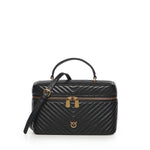 Beauty case a tracolla in nappa chevron 106348 A0GKZ99Q PINKO 