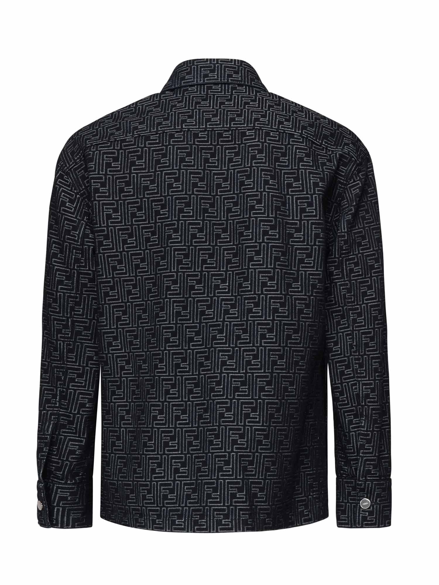 Giacca in denim FF Jacquard FW1321 AUX4F0BUZ FENDI 