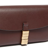 Borsa a spalla media Saddle Flat in pelle 105349 A1ZXR49Q PINKO 