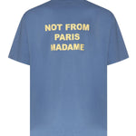 T-shirt Slogan in cotone<BR/> KTS203CO002 ATBL Drôle de Monsieur 
