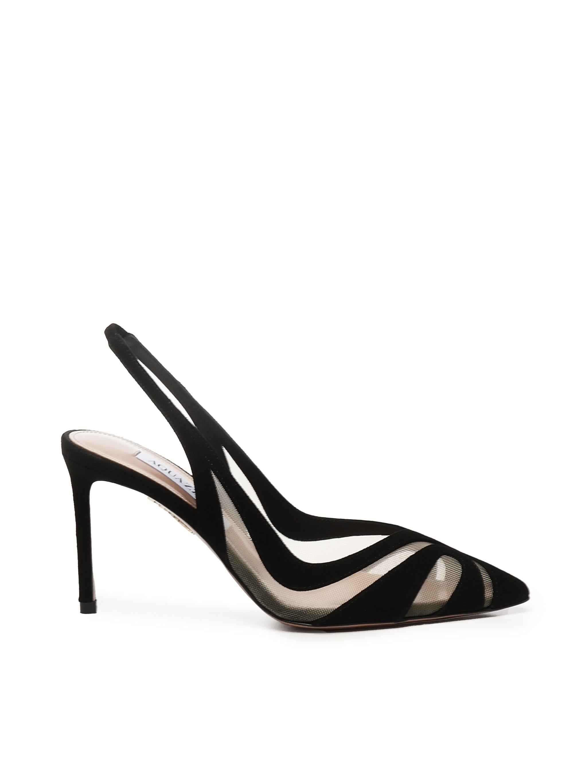 Slingback Lune in suede LNEMIDL0 SFE000 AQUAZZURA 