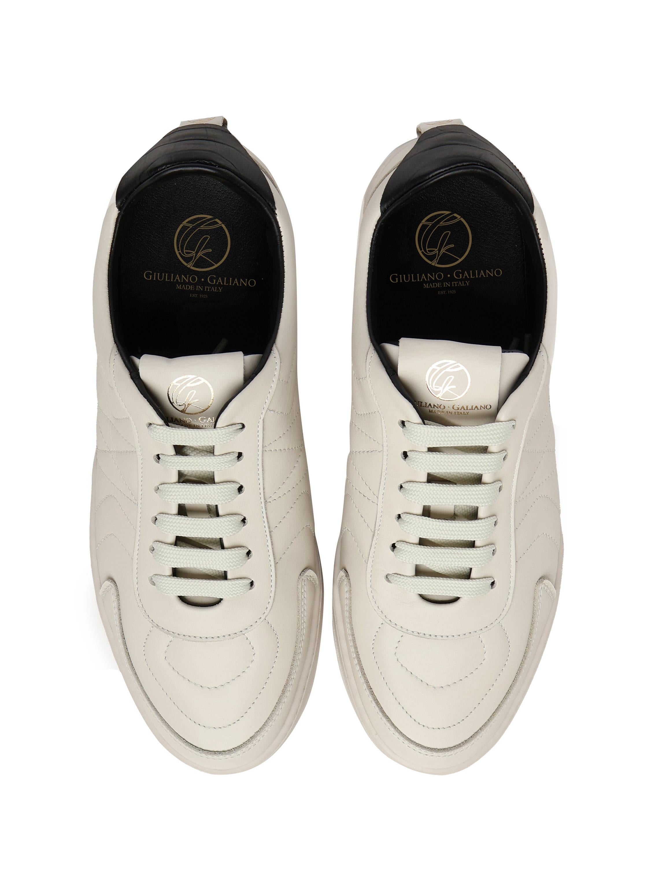 Sneakers Dynasty in nappa DYNASTY NAPPAMILK/BLACK GIULIANO GALIANO 
