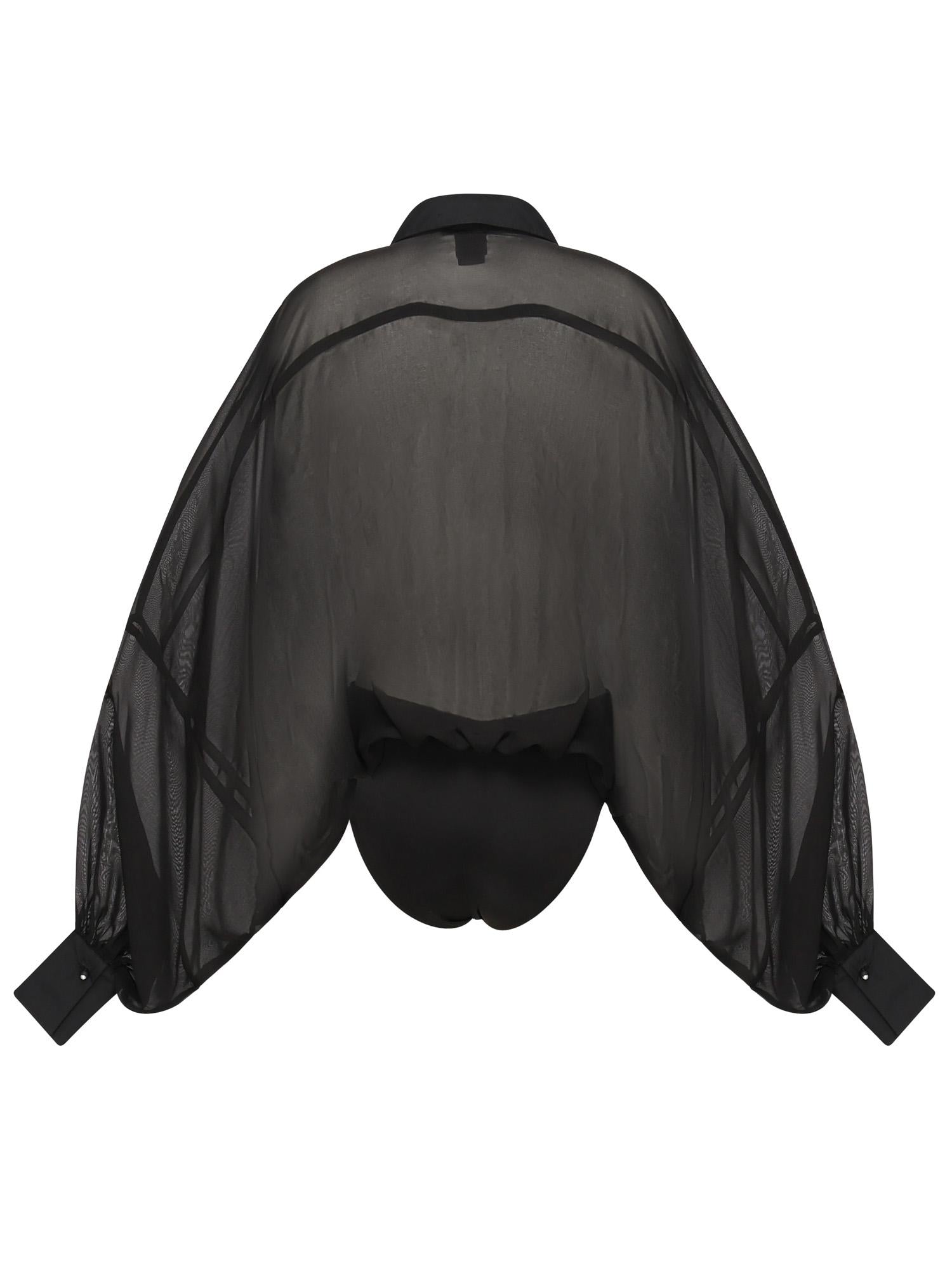 Body in chiffon e popeline 105571 A2VNZ99 PINKO 