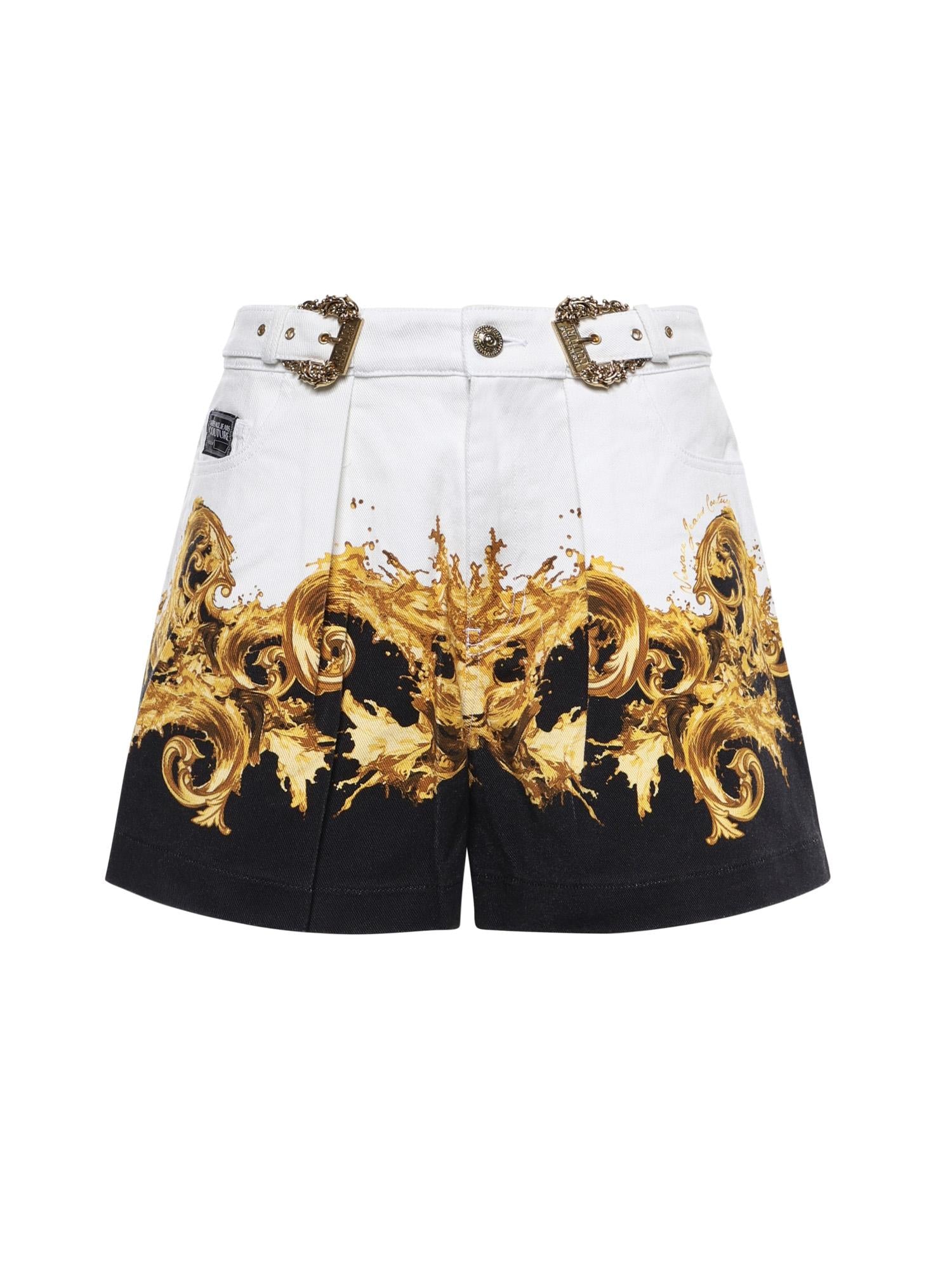 Shorts in cotone con stampa 80HAD55P ES163L54GL2 VERSACE JEANS COUTURE 