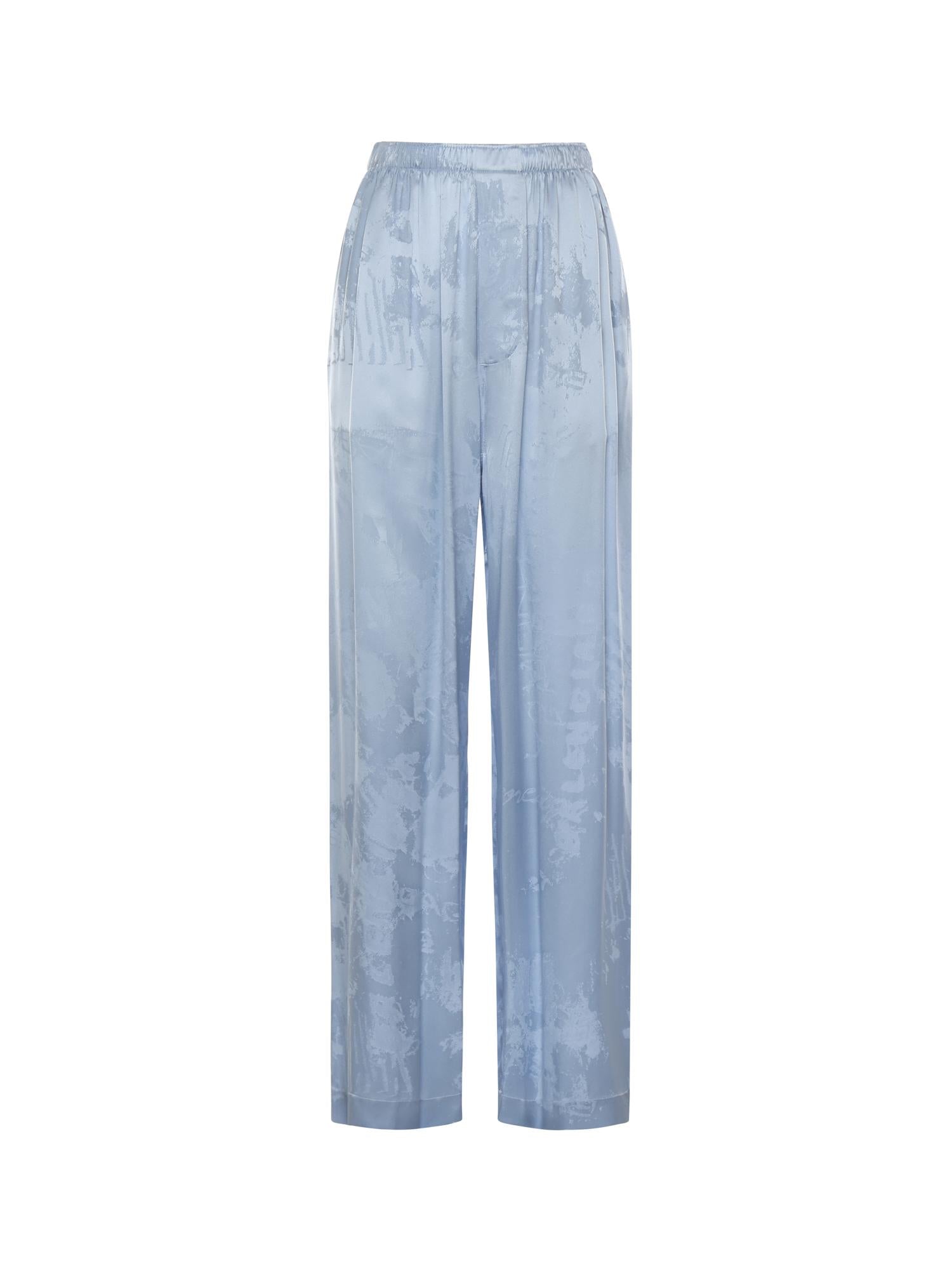 Pantaloni stile pigiama Washed Crayon Allover in seta 850696 TTN105840 BALENCIAGA 