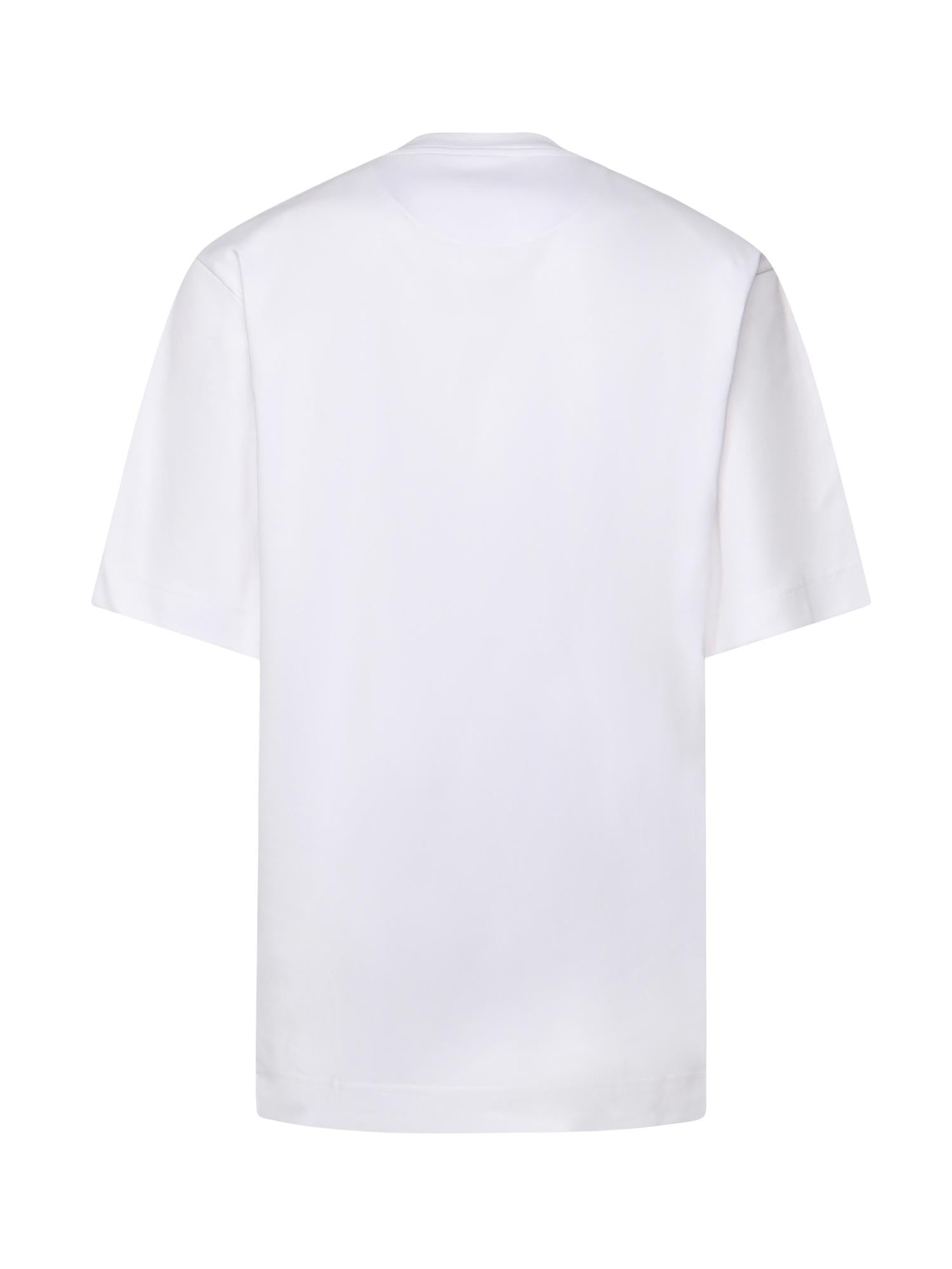 T-shirt in cotone con taschino logo e zip FY0936 ARYRF0QA0 FENDI 