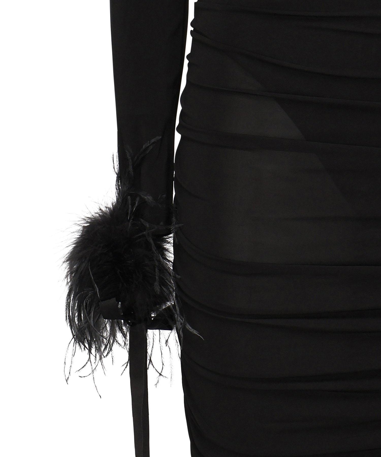 Abito longuette con drappeggio 105780 A2GSZ99 PINKO 