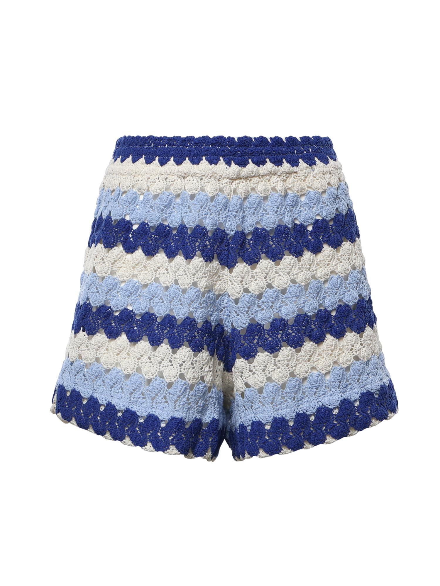 Shorts Meave in crochet a righe MEA002 00585L MC2 SAINT BARTH 