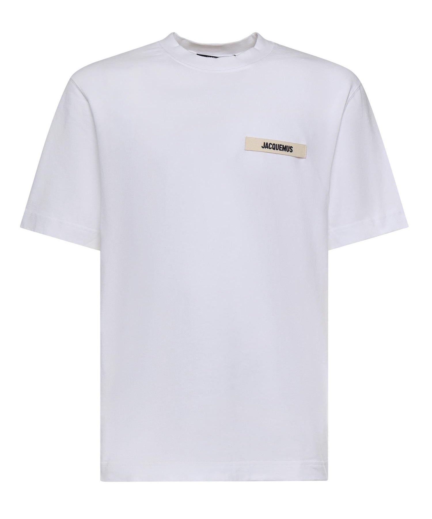 T-shirt in cotone con logo TSM00133AJ00226 100 JACQUEMUS 