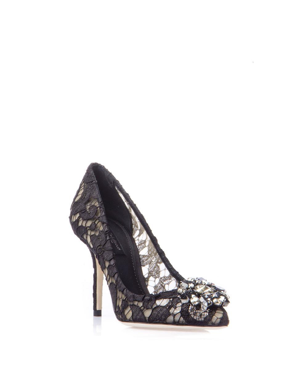 Décolleté Rainbow in pizzo con broche<BR/> CD0101 AL19880999 DOLCE & GABBANA 