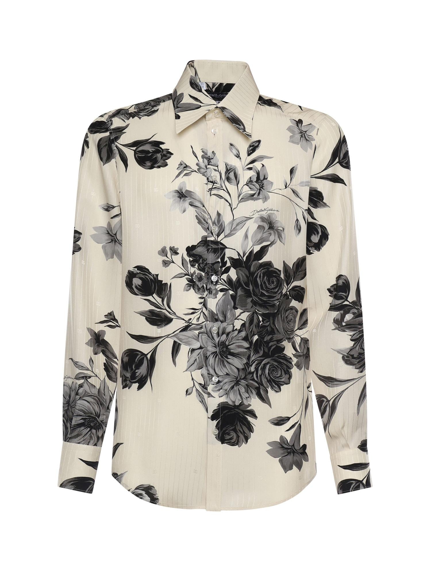 Camicia con stampa Bouquet fiori G5NP9T IS1Z0HK5SP DOLCE & GABBANA 