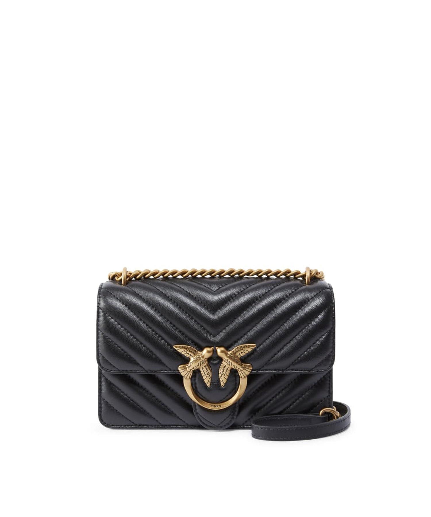 Borsa piccola a tracolla Love Bag One Chevron 100074 A0GKZ99Q PINKO 