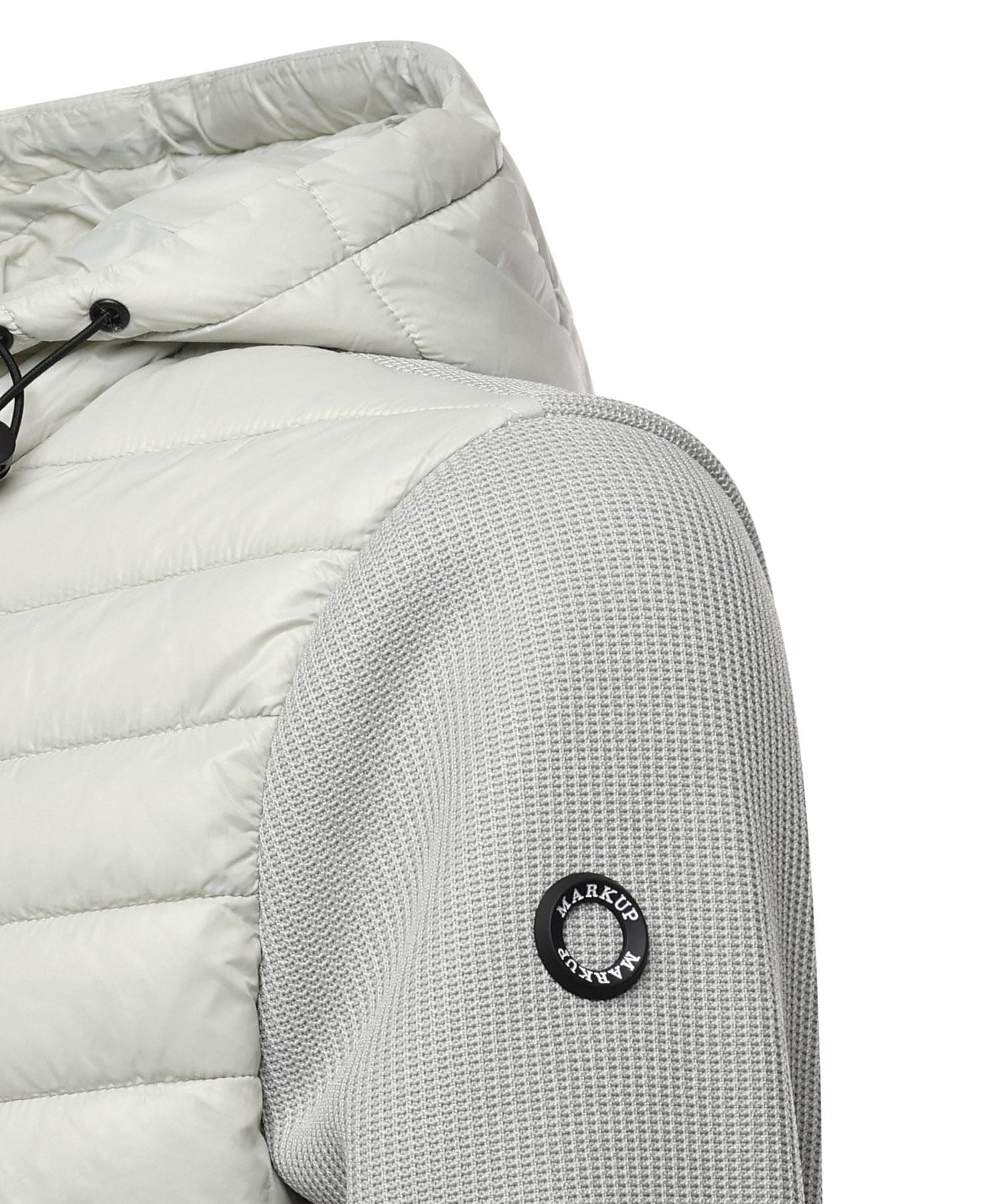 Giubbino con cappuccio e logo MK9940039 MASTICE MARKUP 