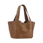 Borsa tote Le 5 à 7 Bea in suede 763435 008IW2885 SAINT LAURENT 