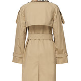 Trench corto con collo Check<BR/> 8094940 B8626 BURBERRY 