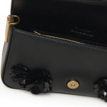 Borsa a spalla Baby Love Bag Slouchy in pelle con fiori gioiello 105353 A2WGZ99Q PINKO 