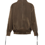 Giacca in ecopelle scamosciata 25PRNCP-0015  NINEMINUTES 