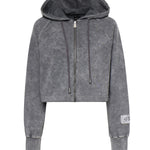 Felpa cropped in cotone 106343 A33MK10 PINKO 