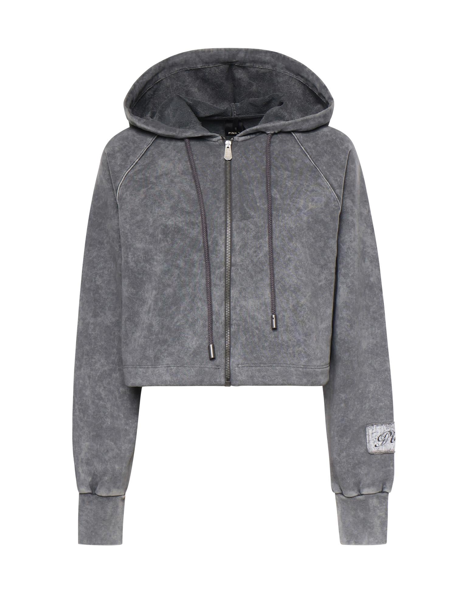 Felpa cropped in cotone 106343 A33MK10 PINKO 