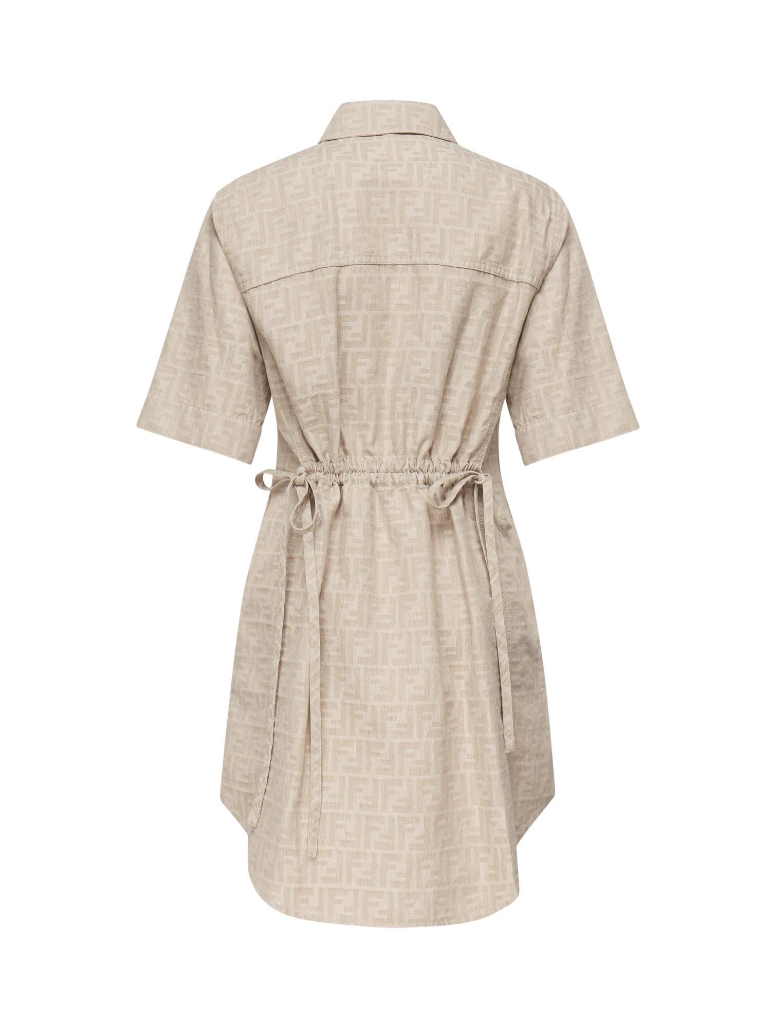 Abito in chambray FF jacquard FLD562 ASMFF1SAZ FENDI 