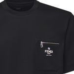 T-shirt in cotone con logo FY0936 ARYRF0QA1 FENDI 