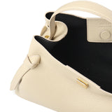 Borsa a mano Gyoza in pelle GYOZA PEBBLE GRAIN LEATHER ANGORA YUZEFI 