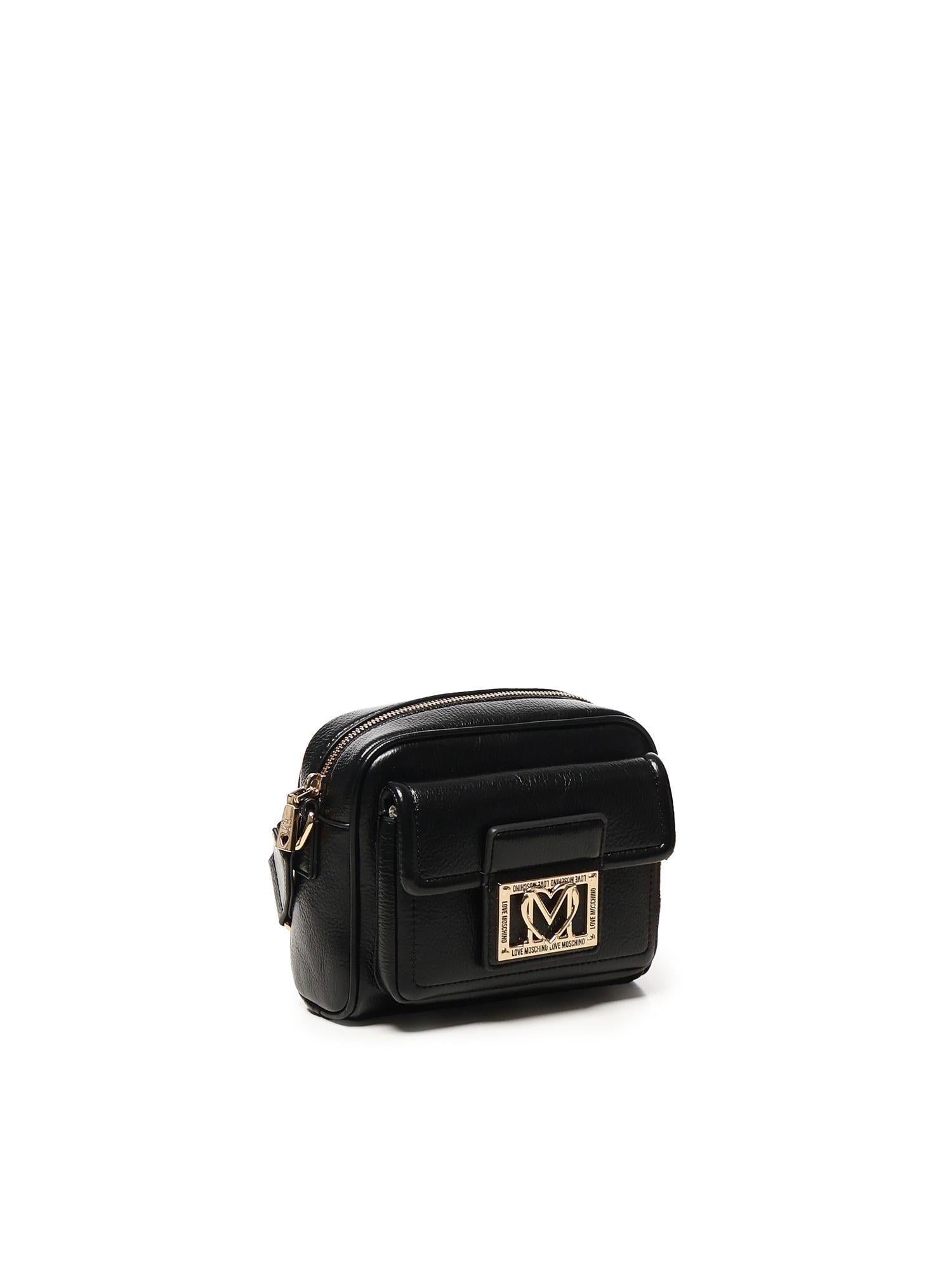 Borsa a tracolla con logo JC4092PP1NLI0 000 LOVE MOSCHINO 