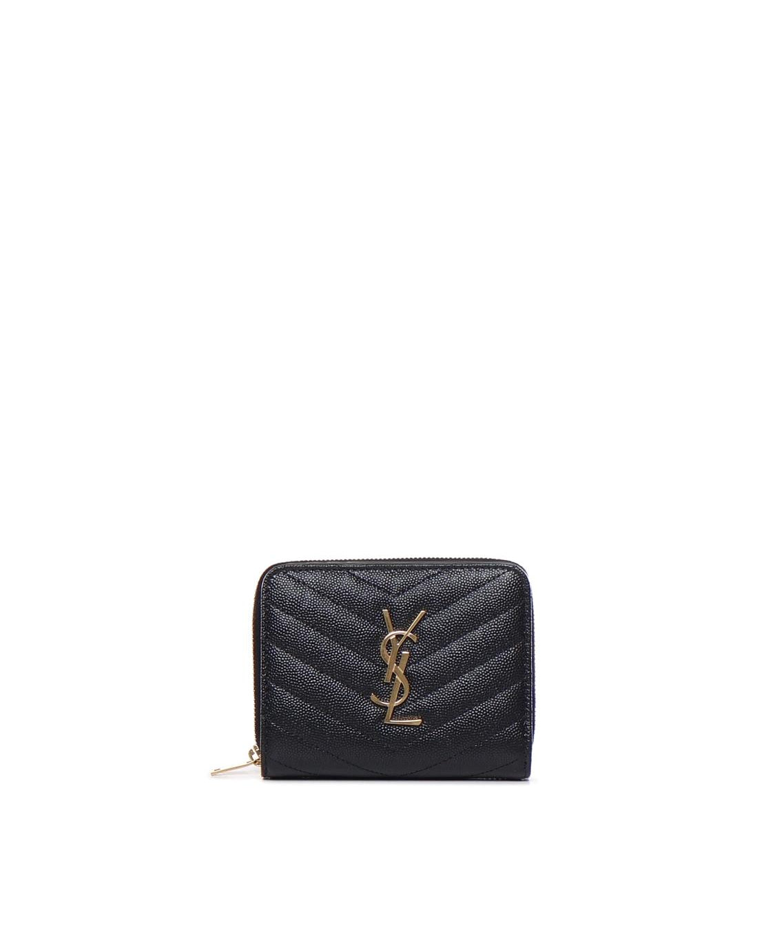 Portafoglio Cassandre matelassé in pelle 668288 BOW011000 SAINT LAURENT 