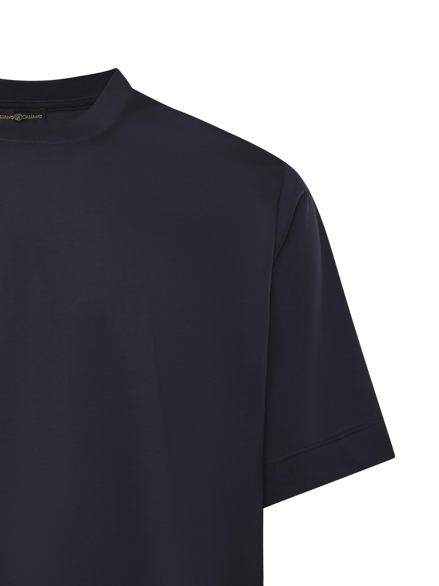 T-shirt Aigue in cotone AIGUE BLU GIULIANO GALIANO 