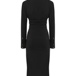 Abito midi Matilde 5YGK35 6257AJBLK MARCIANO BY GUESS 