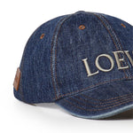 Cappello in denim con logo K820358X49 8798 LOEWE 