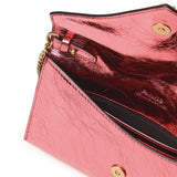 Bustina in pelle metallizzata con logo 105347 A2OTQ59Q PINKO 