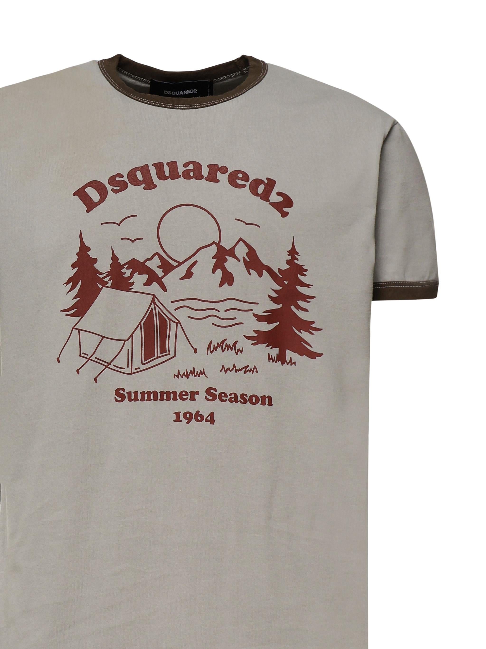 T-shirt con stampa S74GD1390 D20035850 DSQUARED2 