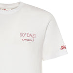 T-shirt in cotone con ricamo POT0001 00163L MC2 SAINT BARTH 