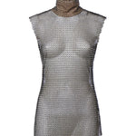 Top in rete strass 79AAM628 J0276899 GENNY 