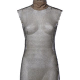 Top in rete strass 79AAM628 J0276899 GENNY 