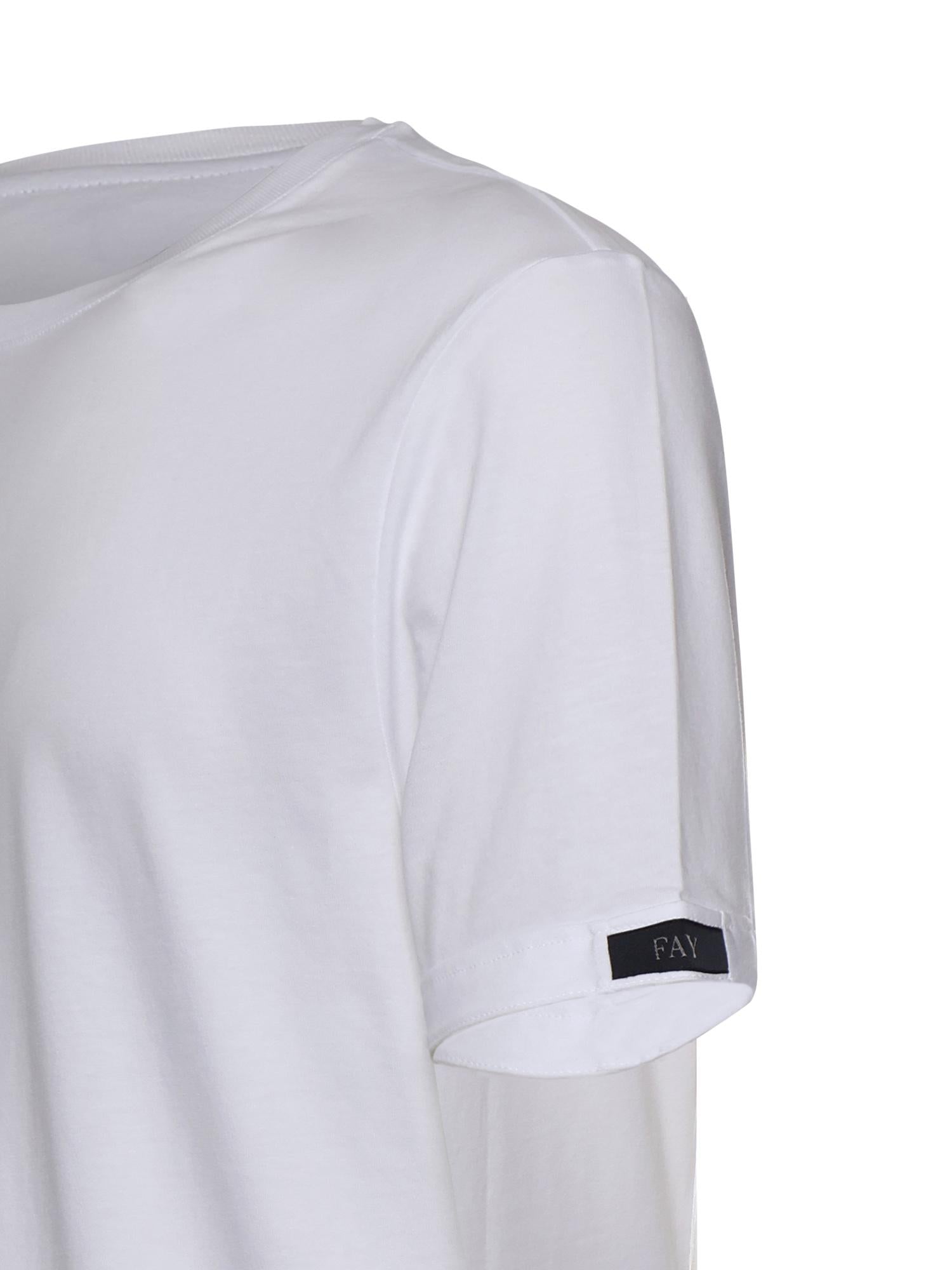 T-shirt in jersey di cotone NPMB3521330UCX B001 FAY 