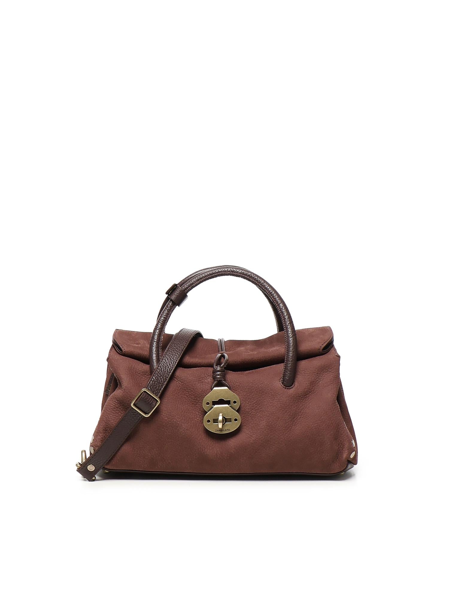 Borsa dotta in pelle<BR/> 069120 0070000Z0990 ZANELLATO 