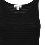 Abito corto con ruche in maglia AA9R2710K074B 995 ALAIA 