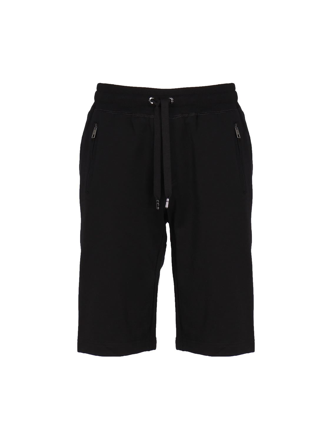 Bermuda jogging in jersey con placca logata GVB7HT G7F2GN0000 DOLCE & GABBANA 
