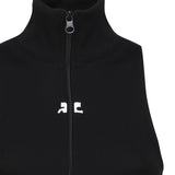 Gilet a coste con logo a contrasto di colore frontale 124JVE072JS0091 -9999 COURREGES 