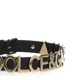 Cintura in pelle di vitello con lettering BE1521 AM6818S070 DOLCE & GABBANA 