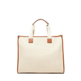 Borsa tote Responsability in cotone 73BS6AF01 RESPONSIBILITY BISNATURALE/CUOIO V° 73 