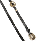 Cintura sottile con placche incise in metallo 104038 A23SZ99W PINKO 