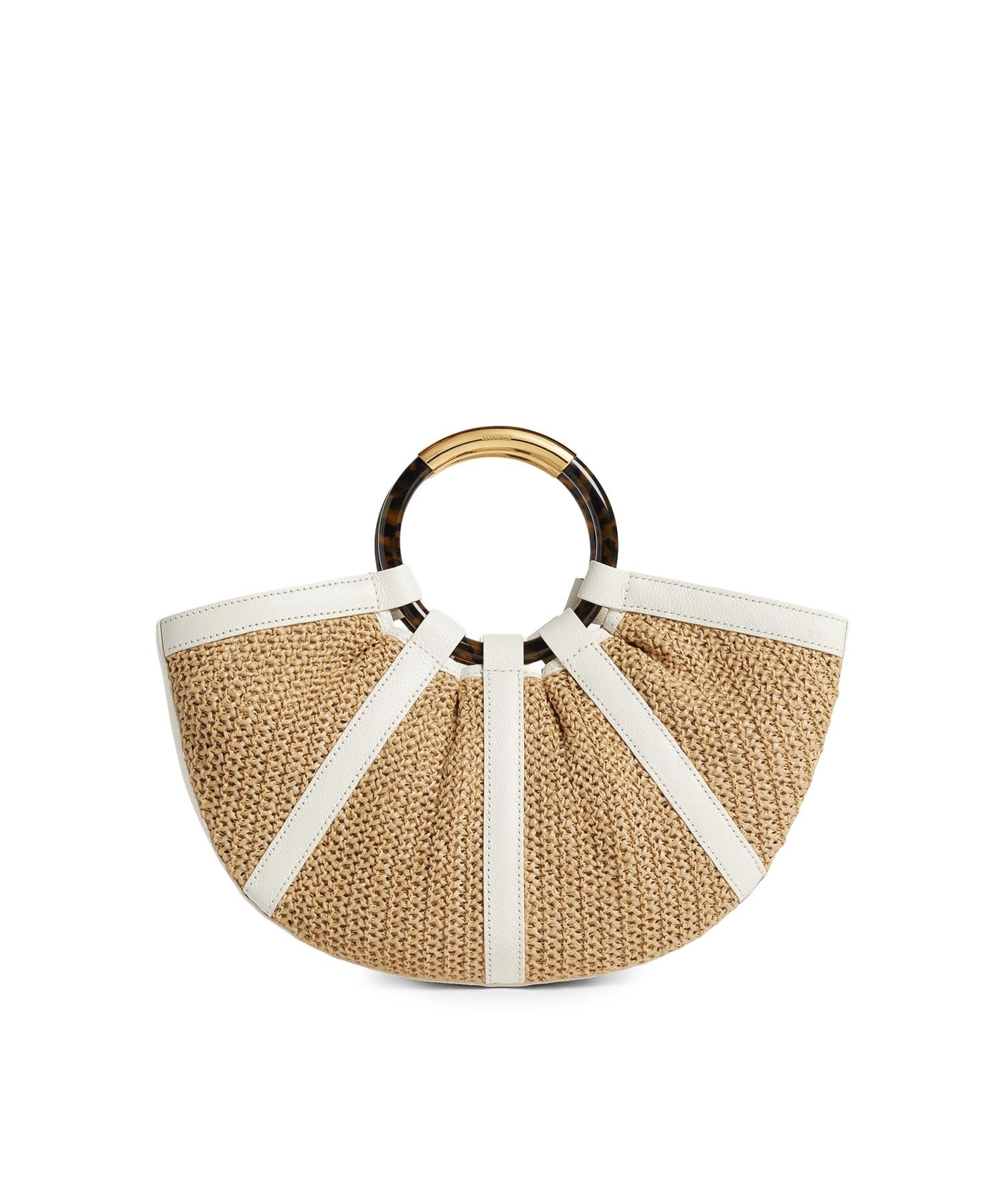 Borsa Shell in paglia e pelle E1U5D180101 392 COCCINELLE 