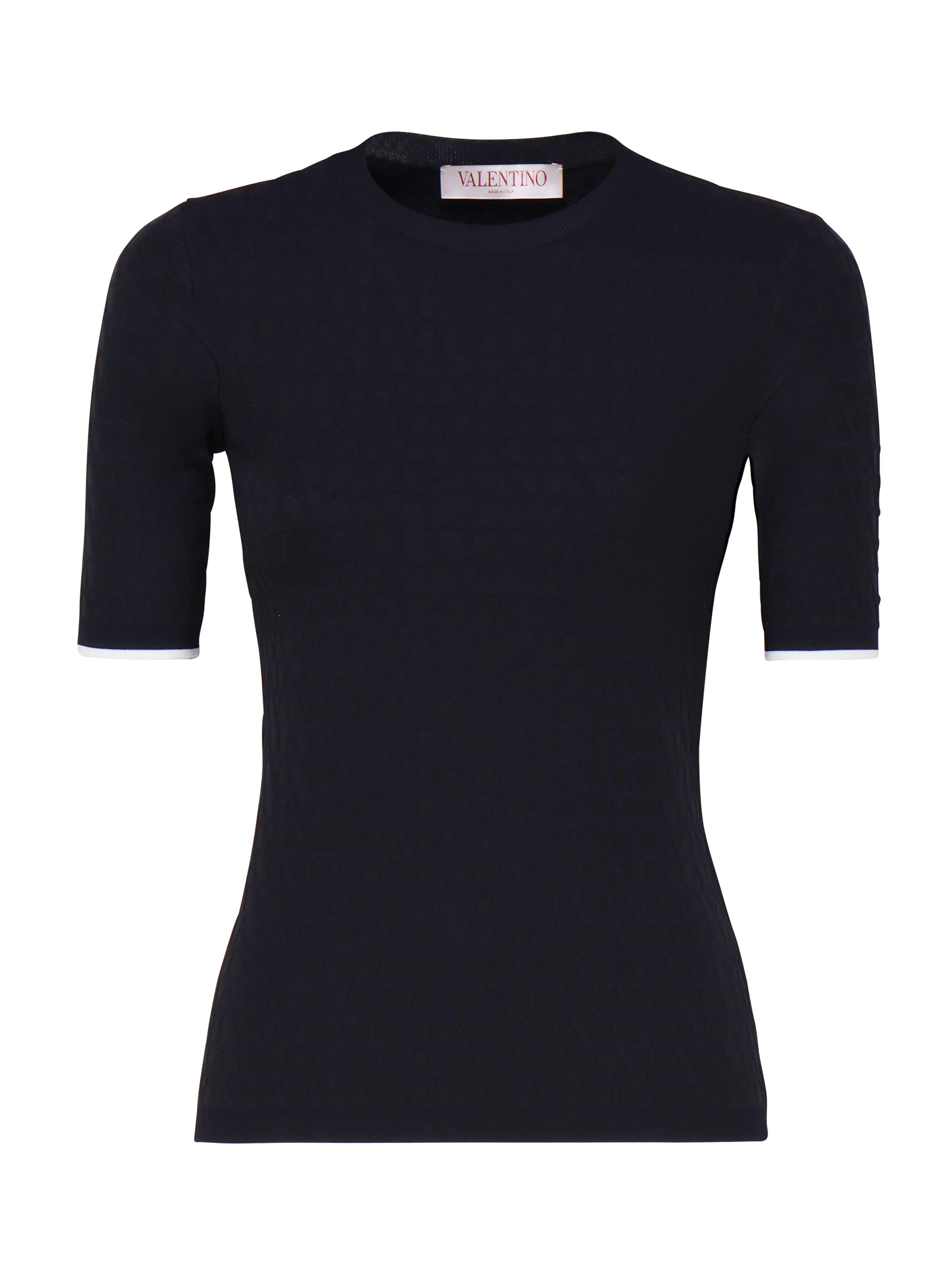 T-shirt elastica aderente 5B3KC58P 8QN671 VALENTINO GARAVANI 