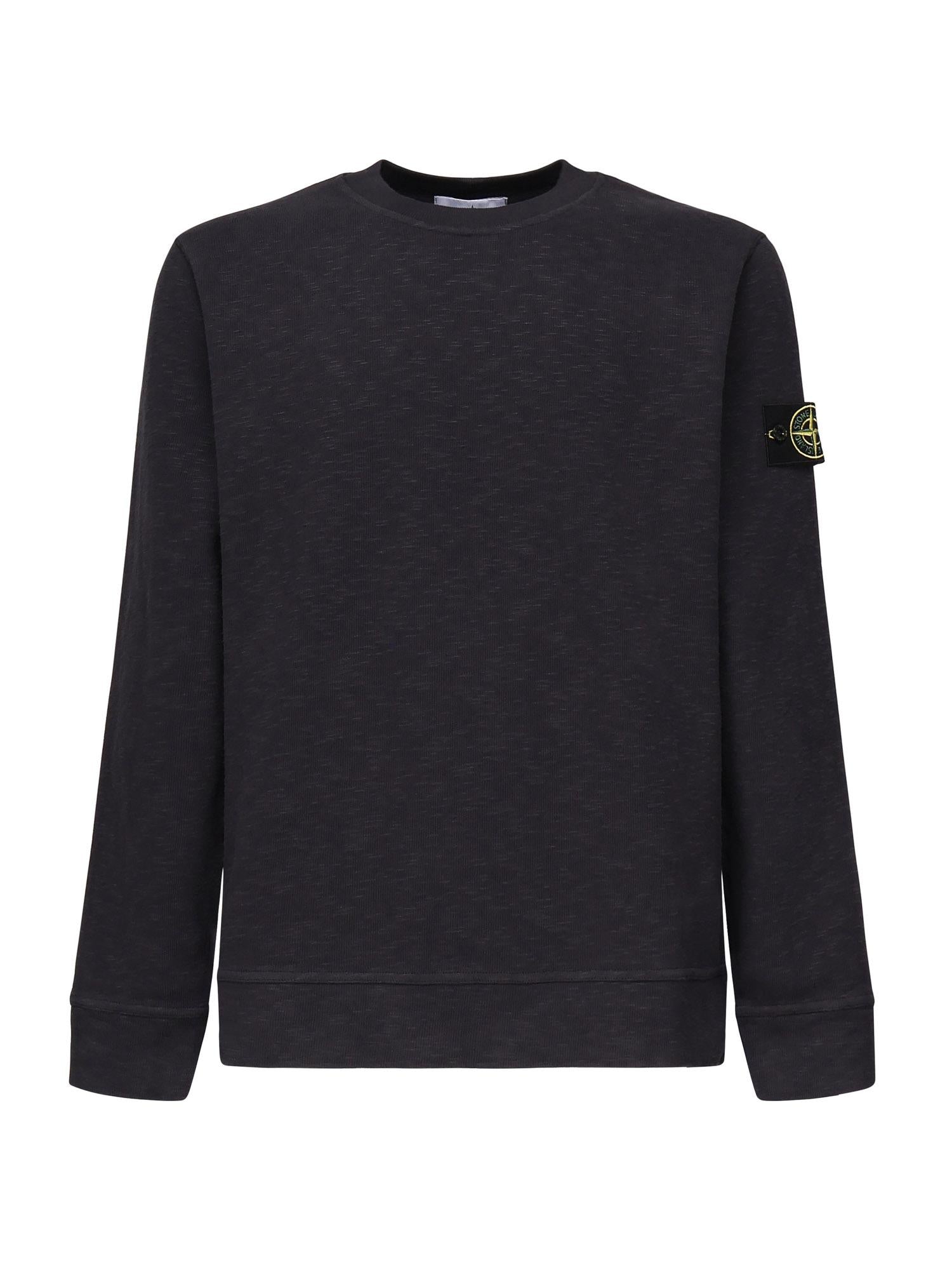 Felpa con logo in jersey di cotone K2S156100053 S0238V0026 STONE ISLAND 