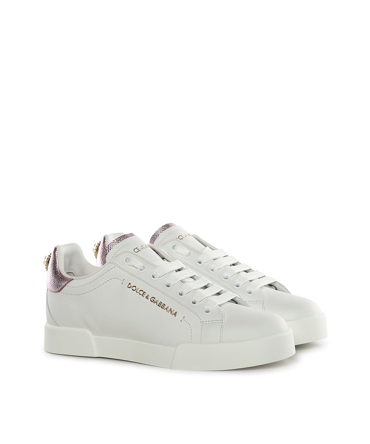 Sneaker Portofino in pelle CK1602 AN29887587 DOLCE & GABBANA 