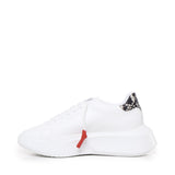 Sneakers Nemesis in nappa con lacci cerati NEMESIS2 PYTHONWHITE GIULIANO GALIANO 
