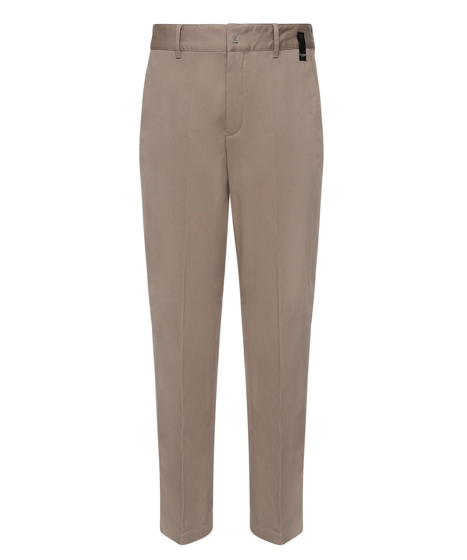 Pantaloni in gabardine con logo FB1076 AQMVF0QD3 FENDI 